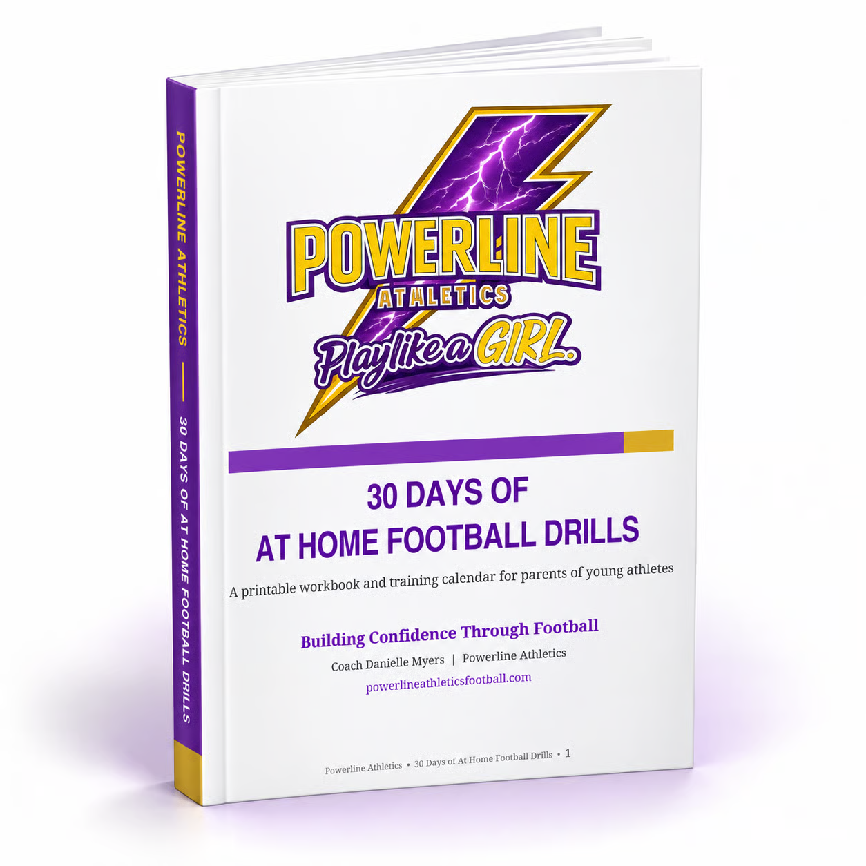 30 Days of At-Home Football Drills workbook