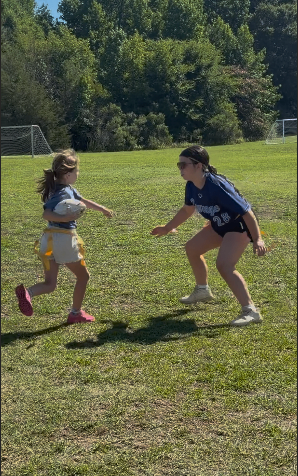 Addy playing defense with courage