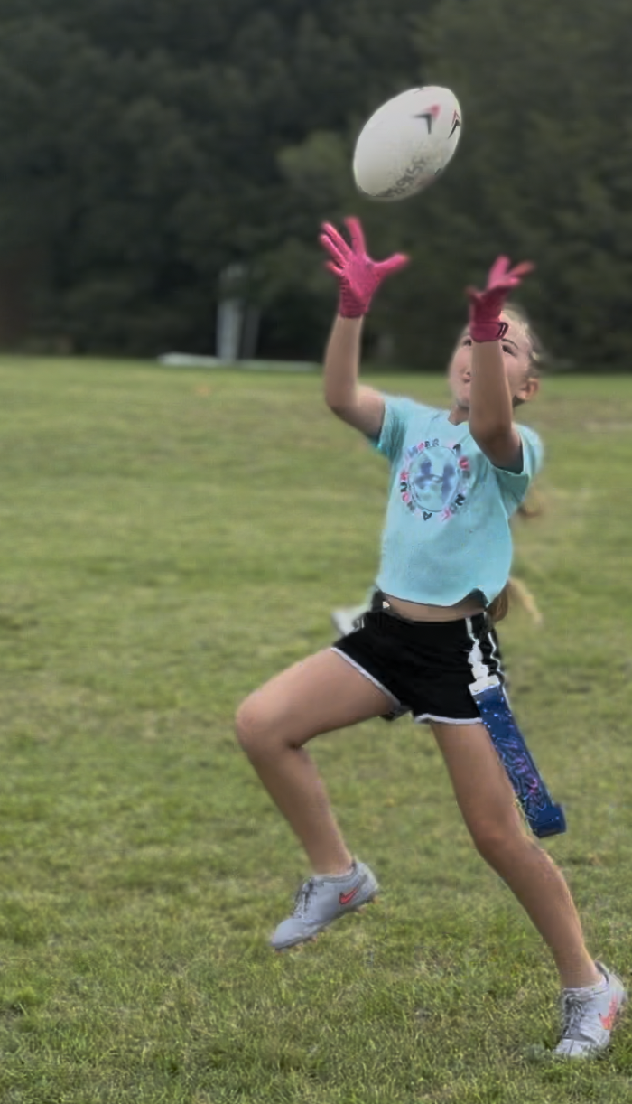 Lucca making a catch